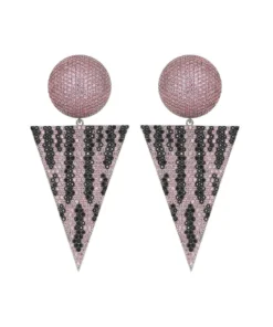 TALITA LONDON Space Circus Earrings - Pink Zebra