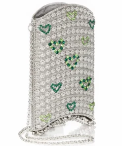 Mae Cassidy Simi Sweetheart Emerald Phone Bag