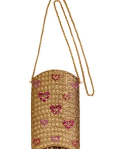 Mae Cassidy Simi Sweetheart Gold Phone Bag