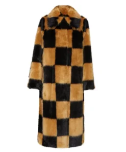 Stand Studio Nino Coat Check Brown