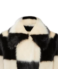 Stand Studio Nino Coat Check White