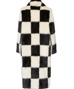 Stand Studio Nino Coat Check White