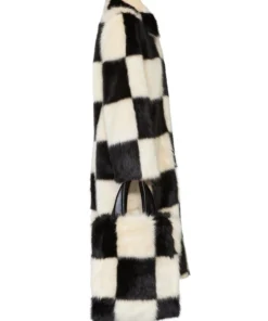 Stand Studio Nino Coat Check White