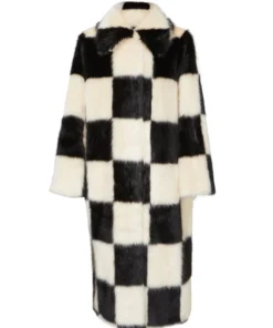 Stand Studio Nino Coat Check White