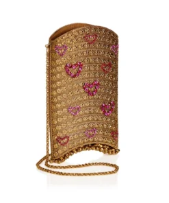 Mae Cassidy Simi Sweetheart Gold Phone Bag