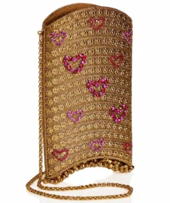 Mae Cassidy Simi Sweetheart Gold Phone Bag