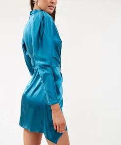 Silvia Astore Isabella Silk Blue Dress