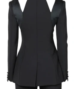 Area Braided Patchwork Tailored Blazer