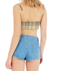 Area Crystal Crochet Cutout Hot Short