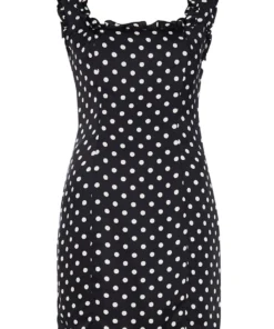 De La Vali Bandana Polka Dot Mini Dress