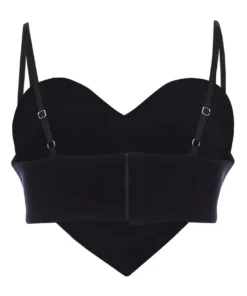 Area Crystal Trim Heart Top