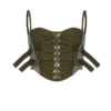 Dion Lee Laced Slider Bustier-Olive