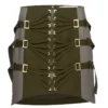 Dion Lee Laced Slider Skirt- Olive 2 Dion Lee Laced Slider Skirt- Olive