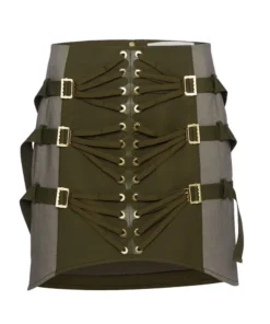 Dion Lee Laced Slider Skirt- Olive