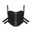 Dion Lee Laced Slider Bustier-Black