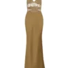 Silvia Astore Gold Calipso Dress