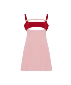 Giambattista Vali Two-Tone Crepe Mini Dress