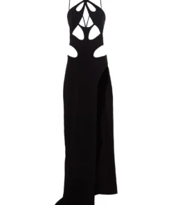 Monot Cut-Out Halterback Dress