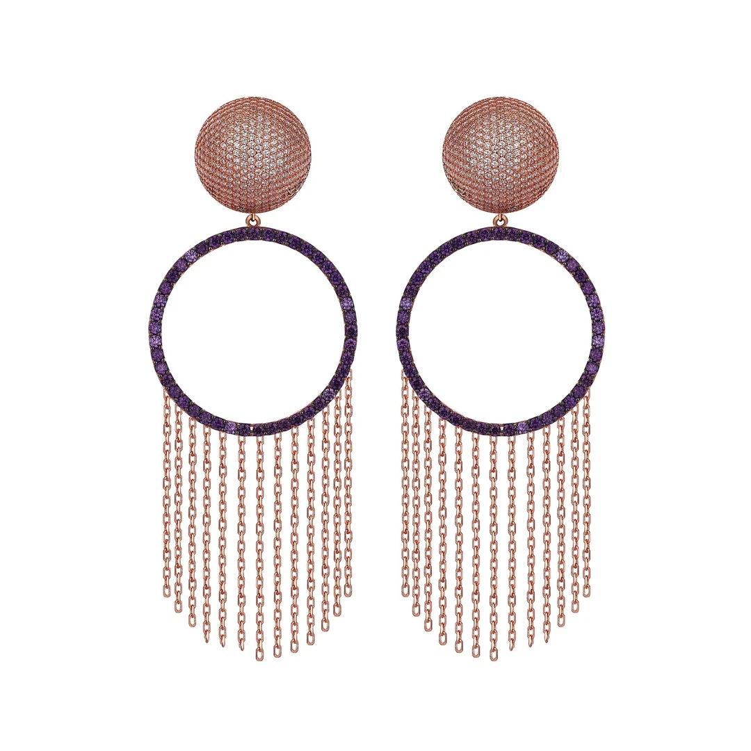 TALITA LONDON Etnoround Earrings - Rose Gold 3 TALITA LONDON Etnoround Earrings - Rose Gold