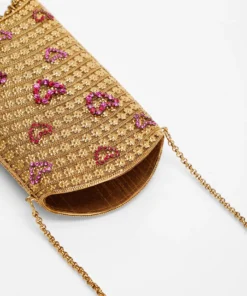 Mae Cassidy Simi Sweetheart Gold Phone Bag