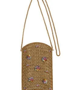 Mae Cassidy Simi Bloom Gold Phone Bag