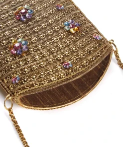 Mae Cassidy Simi Bloom Gold Phone Bag