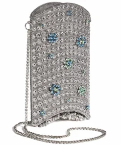 Mae Cassidy Simi Bloom Silver Phone Bag