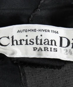 Annie's Archive 1964 Christian Dior Couture Black Satin Bodice, Autumn Winter. Rent: £140/Day