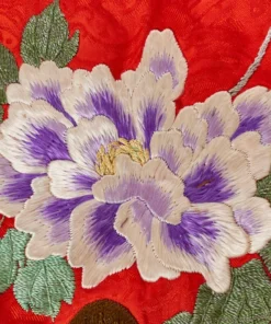 Annie's Archive 1930s Japanese Red Silk Kimono With Sash