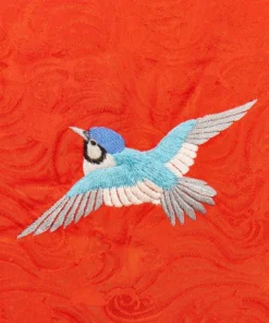 Annie's Archive 1930s Japanese Red Silk Kimono With Sash