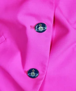 Annie's Archive 2003 Vivienne Westwood Pink Asymmetrical Jacket And Skirt. Rent: £95/Day