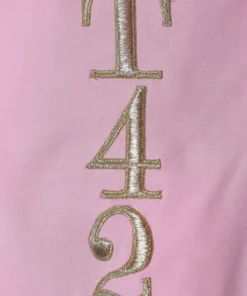 Annie's Archive 1991 Moschino Couture Pastel Pink 'Tea 4 2' Bodycon Dress. Rent: £150/Day