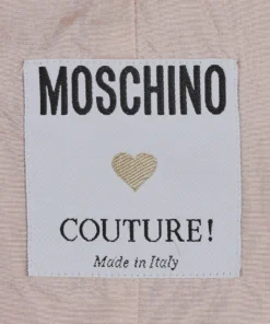 Annie's Archive 1991 Moschino Couture Pastel Pink 'Tea 4 2' Bodycon Dress. Rent: £150/Day