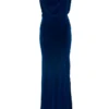 Annie's Archive 1930's Royal Blue Velvet Bias Cut Dress