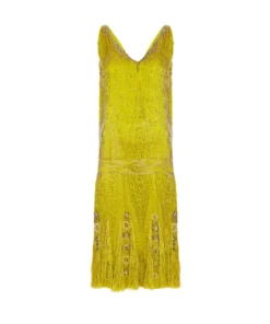 Annie's Archive 1920's Chartreuse Flapper Dress