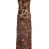 Annie's Archive 1930's Floral Velvet Evening Gown