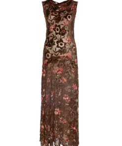 Annie's Archive 1930's Floral Velvet Evening Gown