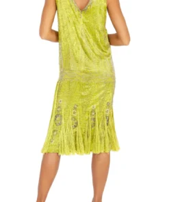 Annie's Archive 1920's Chartreuse Flapper Dress