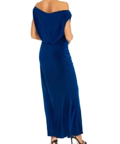 Annie's Archive 1930's Royal Blue Velvet Bias Cut Dress