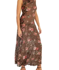 Annie's Archive 1930's Floral Velvet Evening Gown