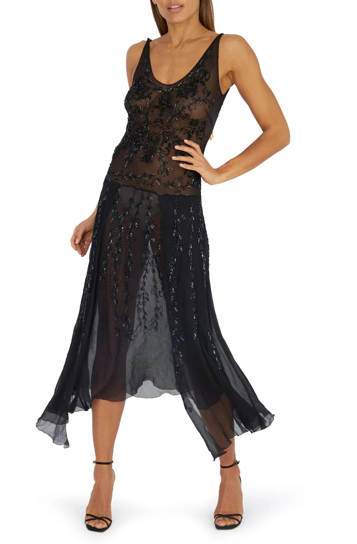 Annie's Archive 1930's Beaded Chiffon Gown 4 Annie's Archive 1930's Beaded Chiffon Gown