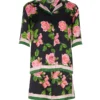 Richard Quinn Pink Rose Pyjama Set
