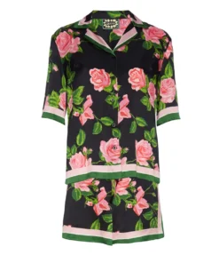 Richard Quinn Pink Rose Pyjama Set