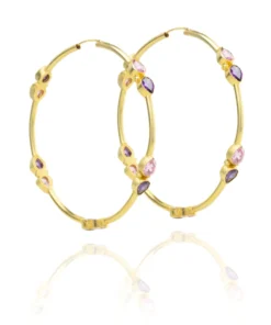 Opuline Yasmin Hoop Earrings