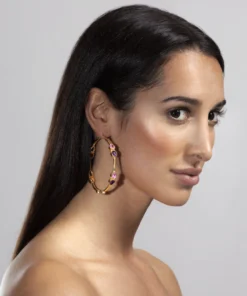 Opuline Yasmin Hoop Earrings