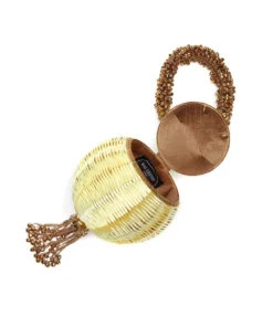 Mae Cassidy Babi Beach Bracelet- Antique Gold/Lemon Yellow