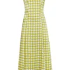 De La Vali Bandana Green Polka Dress