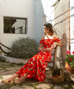 De La Vali Bandana Pink Rose Dress