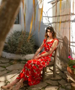 De La Vali Bandana Pink Rose Dress