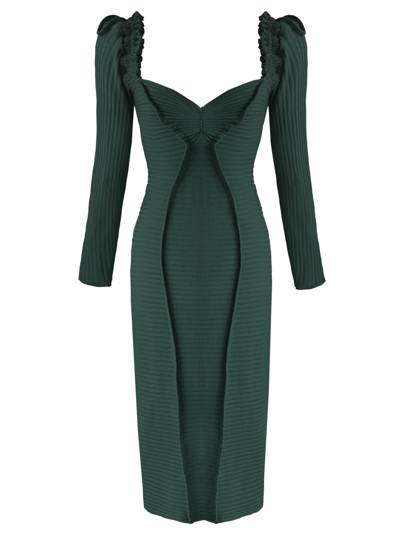 Georgia Hardinge Blaze Bottle Green Dress 3 Georgia Hardinge Blaze Bottle Green Dress